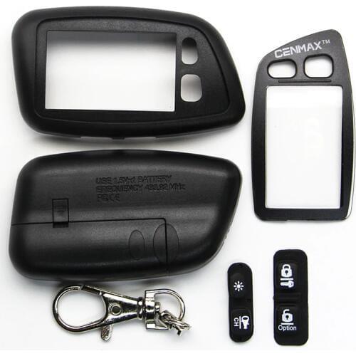 Case for CENMAX ST-5A Russian LCD remote control for CENMAX ST5A 5A LCD keychain car remote 2-way car alarm system