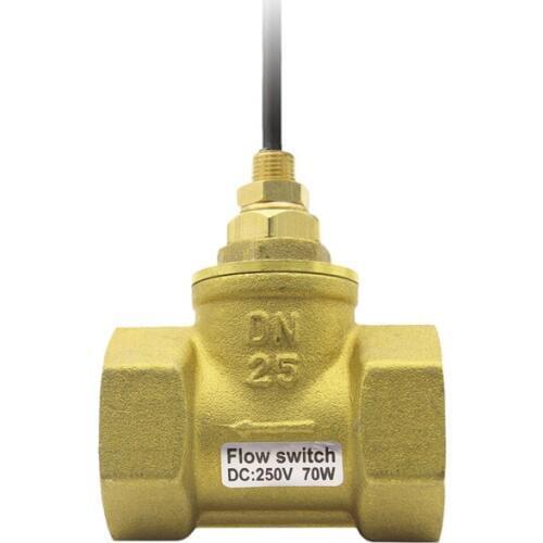 DN25 Brass Pressure Reducing Valve Brass Throttle Valve Capacitive Level Sensor Piston Type Flow Switch SEN-HS25