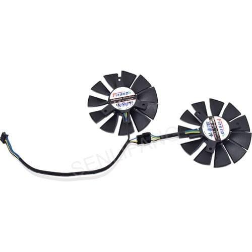 FD7010H12S for GTX 550 750 770TI HD 7870 Video Card Cooling fan DC12V 0.35AMP 7 Wires 2pcs/set Cooling Fan