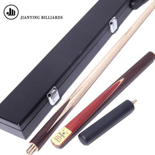 2019 Jianying No Paint 3/4 Snooker Cue Stick 9.8mm with Snooker Cue Case Set China