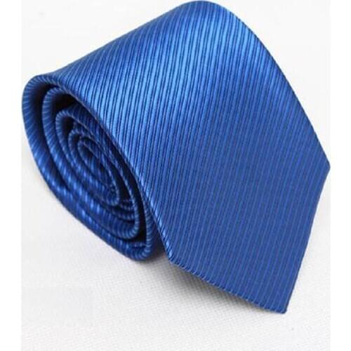HOOYI Classic Blue ties for men wedding necktie business Tie