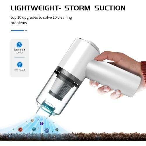 Mini Car Vacuum Cleaner usb Small Vacuum Cleaner Cyclone Filter Car Cleaner High Power Portable Water Vacuum Cleaner for Car