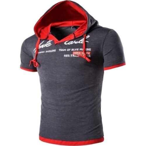 2018 Fashion Brand Men Polo shirt Solid Color Short sleeves Slim Fit Shirt Men Cotton Hooded polo Shirts Casual polo Size 3XL YJ