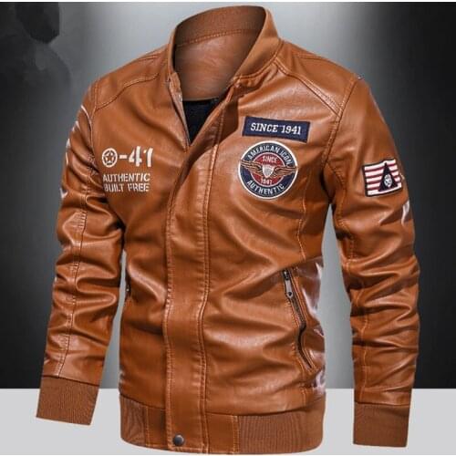 Autumn And Winter 1941 Mens Air Force Pilot Motorcycle Leather Jacket Fashion Leather Outdoor Riding Clothes Pu Leather Jacket