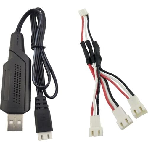 Pack of 1 Foldable Quadcopter USB Charger + 3 in 1 Cable Set for E511 E511S