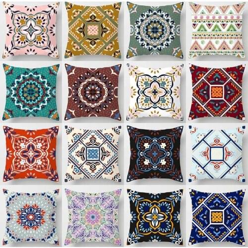 Bohemian style, personalized geometric stripe printing, art design, pillowcase, sofa, car, home decoration, customizable