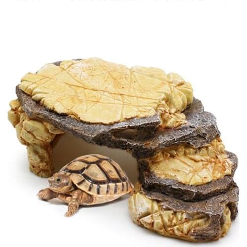 New Reptile Resin Hides Cave Turtles Rock Hideout House Lizard Hiding Spot Habitat