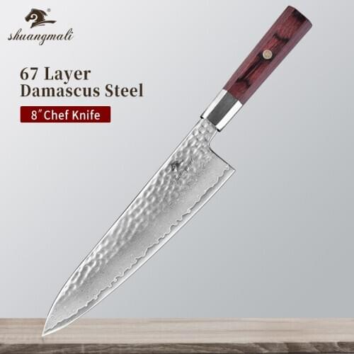 8 Inch Japanese Chef Knife 67 Layer Steel Forged Damascus Chef Knives Cooking Tool Cleaver Meat Slicing Utility Kitchen Knives