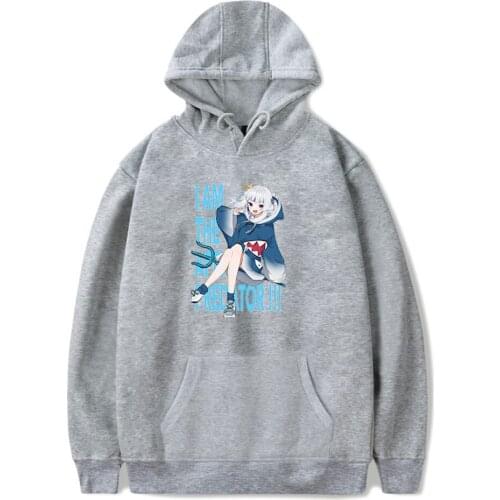 Gawr Gura Little Shark Clothes Japanese Stylish Hoodies Sweatshirt Men/women Long Sleeve Anime Pullover Fashion Gawr Gura Hoodie