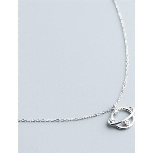 Season Gate 925 Sterling Silver Clavicle Chain Universe Personality Necklace for women SN032