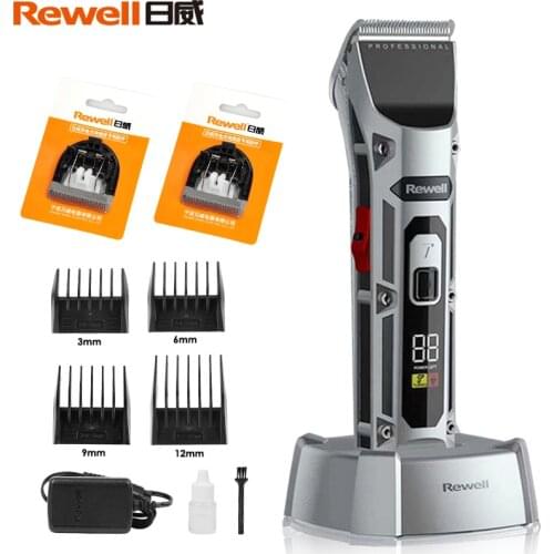 Professional Electric Hair Clipper LCD Display Rechargeable Hair Trimmer For Men Beard Shaver Barber Hair Cutting Machine