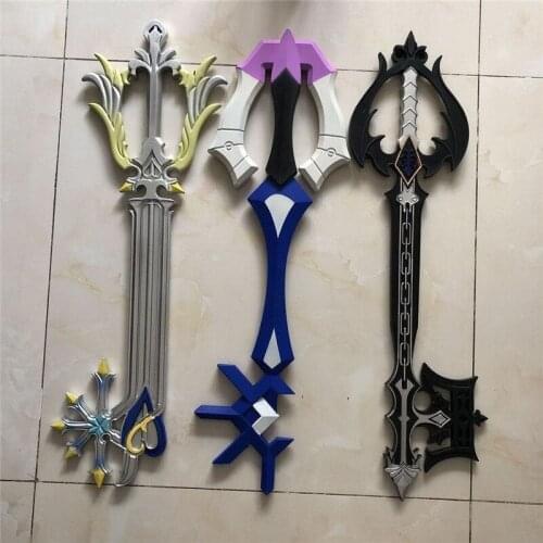 Styles Hot Game Kingdom Hearts Key Blade Oblivion 3 color Key PU Style Weapon Accessory sword toy