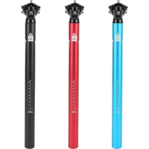 Bicycle Seat Post 27.2/30.9/31.6mm Mountain Bike Seatpost Bicycle Adjustable Aluminum Alloy Saddle Post 400mm Seat Tube