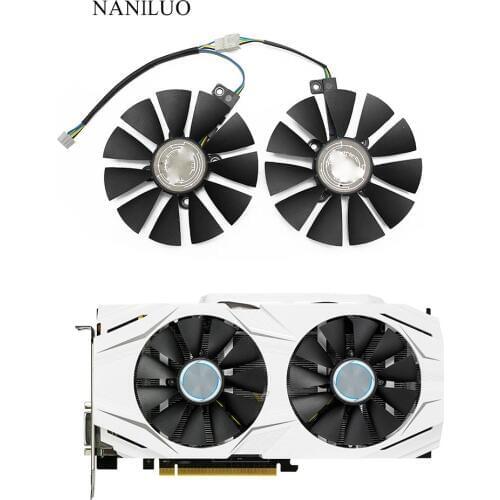 87 мм GTX1060 GTX1070 RX480 вентилятор охлаждения для ASUS GTX 1060 1070 RX 480 Видеокарта T129215SU PLD09210S12HH 28 мм вентиля