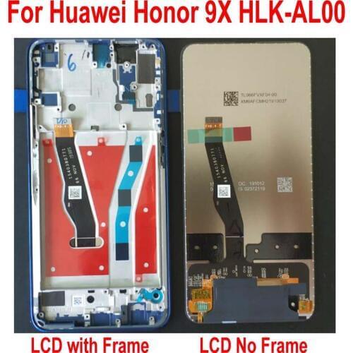 Original LTPro Working Pantalla LCD Display Touch Screen Digitizer With Frame For Huawei Honor 9X HLK-AL00 Sensor Assembly