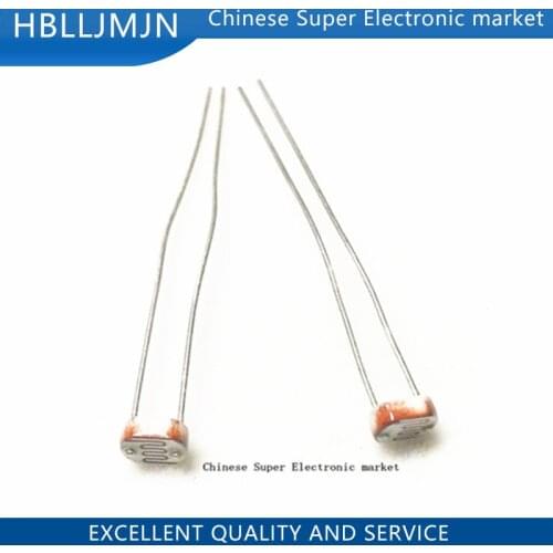 200PCS LDR Photo Light Sensitive Resistor Photoelectric Photoresistor Photosensitive Resistance 5528 GL5528 5537 5506 5516 5539