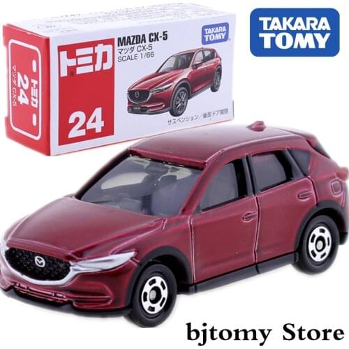 Takara Tomy TOMICA No. 24 Mazda CX-5 Suv Sport Utility Car 1:66 Diecast Miniature Kids Toys Model Kit Funny Baby Dolls