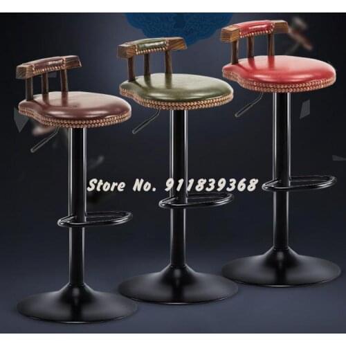 Bar Chair Light Luxury Household High Stool Lift High Stool Bar Chair Bar Chair Back Chair Nordic Bar Stool