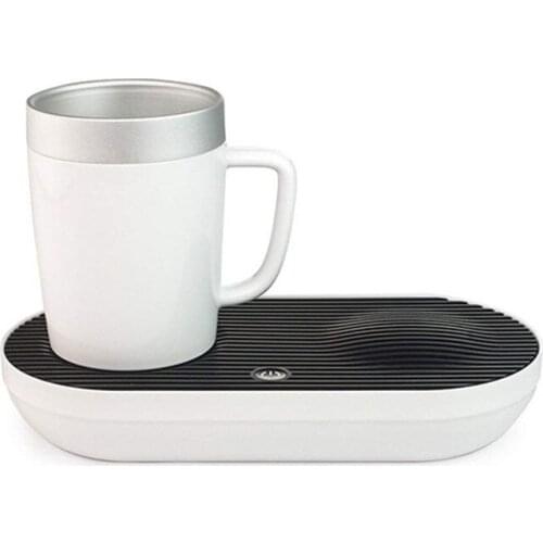 12V 3A 36w White Smart Insulation and cooling coasters Desktop with 380ml mug cup cold Insulation mat ABS+PP 23.6x11.6x4.45cm