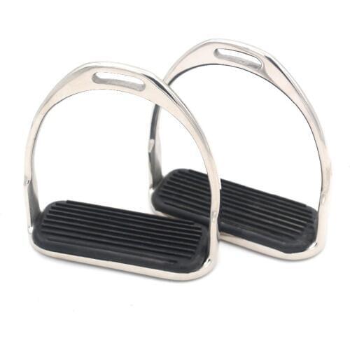 Free shipping Horse Riding Stirrup Equestrian Stirrup Stainless Steel Anti-slip Pad High Quality Saddle Stirrup paardon Halters
