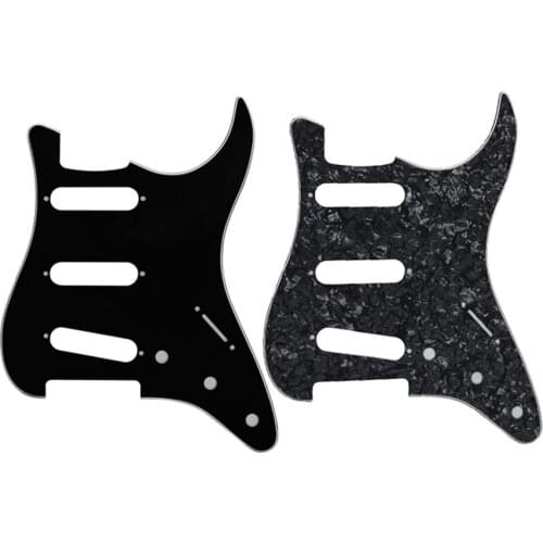 No Mounting Hole Guitar Pickguard DIY Strat SSS Scratch Plate for FD Strat Style Guitar