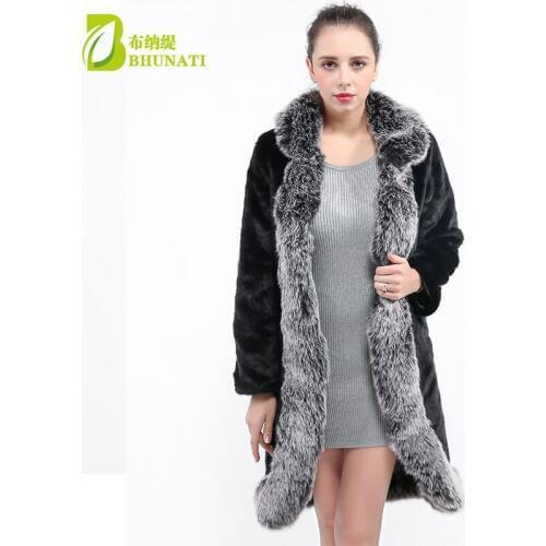 BHUNATI Black Fur Coats