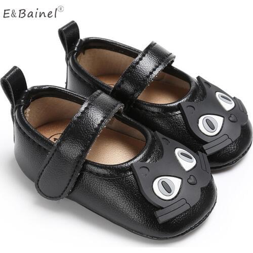 Cat Cartoon Baby Shoes Newborn Infant Toddler Soft Bottom PU Leather Baby Girl Shoes Prewalker First Walkers Baby Moccasins