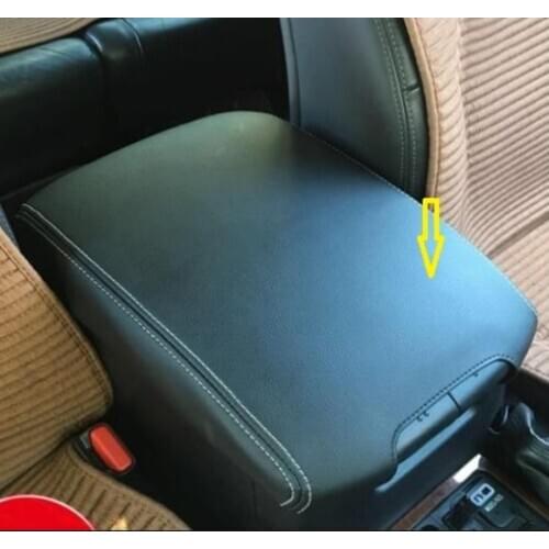 Microfibre Leather Center Armrest box Case Cover For Toyota Land Cruiser Prado 120 2003 2004 2006 2007 2008 2009 car interior