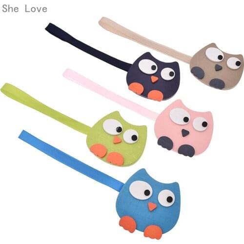 Chzimade Wood Cartoon Owl Magnetic Curtain Tieback Chain Buckle Drapery Holdback Clip Holders Home Decor