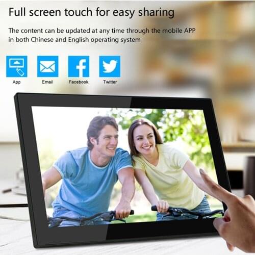 Digital Photo Frame 10.1Inch Screen 1280X800 1+16G WiFi Photo Frame Electronic Album Music Movie Full Function
