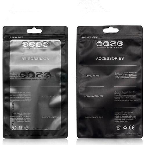 13* 24 cm 3000 pcs Wholesale Newly design opp zipper bags with customizing logo for cell phone accessories Moisture-proof bags