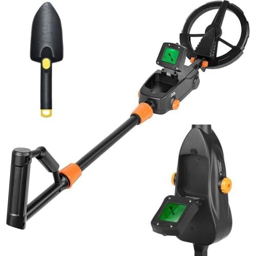 EU US Stock 10-100cm Height Adjust Metal Detector Prospector Treasure Hunt for Children,Discrimination Function&Pinpoint Mode