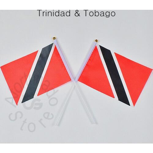 Trinidad and Tobago 14*21 cm flag Banner 10pcs/set trinidad tobago National Flag