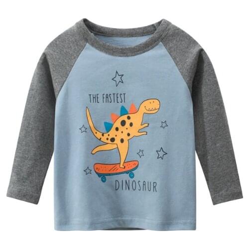 Boy Long Sleeve T-shirt Autumn Childrens Clothing Baby Clothes Cotton Korean-Style Childrens Clothing a Generation