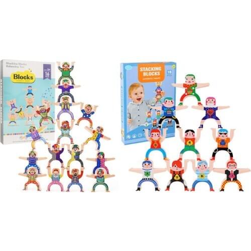 Hercules Acrobatic Troupe Villain Children Puzzle DIY Stacking Building Blocks GXMB