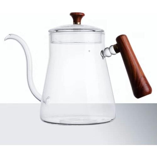 Mouth Pot Glass Hand Brewing Pot Thickened 350ml 600ml Glass Coffee Pot Hanging Ear Pot Pour Over Coffee Turkish Coffee Pot
