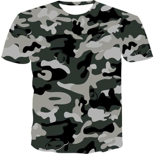 Camouflage Tactical Short Sleeve Mens Quick Dry Combat T-Shirt Military Army Kids T Shirt Camo Outdoor Hiking Hunting Shirts