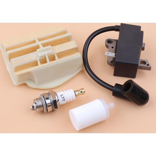 Ignition Coil Air Filter Kit fit Husqvarna 445 450 445E 450E Jonsered 2245 2250 2240 Replacement Chainsaw Parts