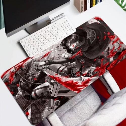 Attack on Titan Mouse Pad Anime 900X400 Desk Mat Gamer PC Computer XL Varmilo Keyboard Carpet Gaming Accessories Table Mousepad