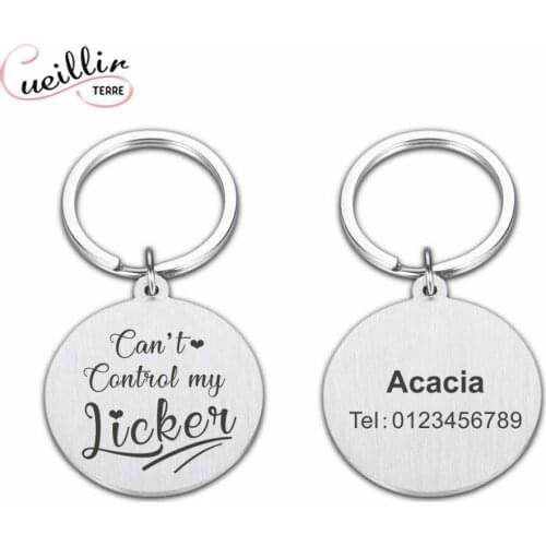 Beautiful pet custom brand Anti-lost information customized name phone ID card for beloved pet Suitable for cats and dogs