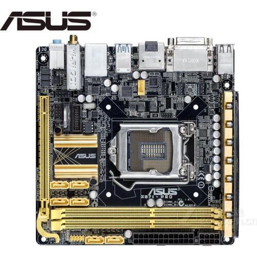 Desktop motherboard ASUS Z87I-PRO Z87 Mini ITX mainbord for intel DDR3 LGA 1150 USB2.0 USB3.0 boards used PC SALES