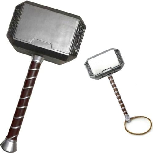 [New] 1: 1 Simulation 44cm/20cm PU/metal The hammer mjolnir model toy adult cosplay costume party model toy