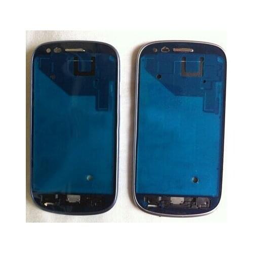 Whole Sale 5PCS/LOT Original New Front Frame Cover Housing For Samsung Galaxy S3 mini i8190 Blue Silver Grey Free Shipping