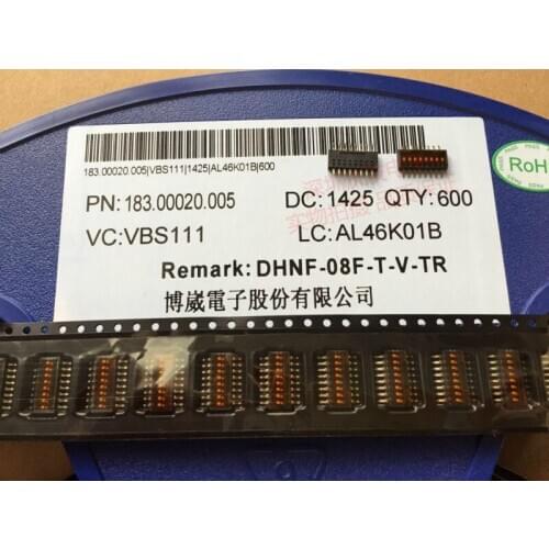 Original new 100% import DIP DHNF-08F-T-V SMD 8bit 8P dial switch 1.27mm spacing patch