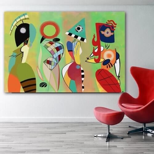 Modern Canvas Paintings Vasily Kandinsky Wall Art Abstract Oil Painting For Home Room Free shipping Decorative Pictures