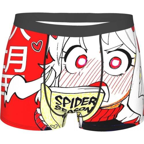 Lustful Modeus Helltaker HELL GIRL Ai Enma Anime Series Underpants Homme Panties Man Underwear Comfortable Shorts Boxer Briefs