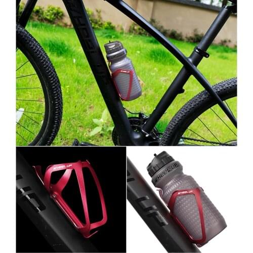 Bicycle Water Bottle Cage Aluminum Colorful Hollow Electroplating Electric Bicycle Road Cycling Water Cup Holder Riding