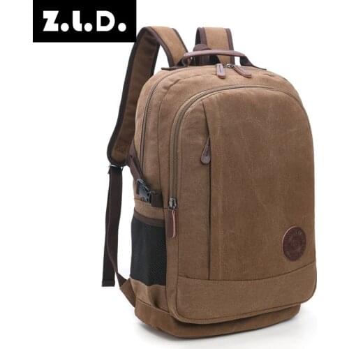 Z.L.D. Large capacity rucksack backpack youth student bag men and women short trip backpack sports backpack laptop backpack
