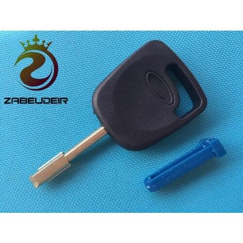 1Pcs Of New Replacement Cover Shell For Ford Fiesta Transponder Key Case Uncut Blade No Chip Blue Plug Car Accessories Auto Part