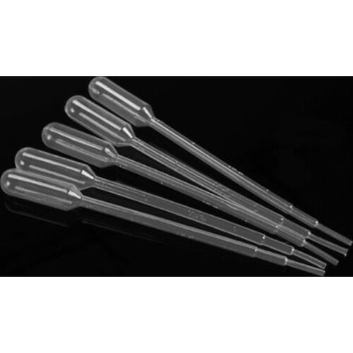 100 Pcs/lot 2ml Disposable Plastic Eye Dropper Set Transfer Graduated Pipettes Polyethylene for Experiment Medical